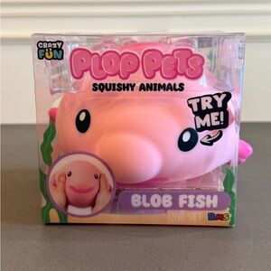 Viral Blobfish Squishy Toy NWT | Crazy Fun Plop Pets | Mochi Animal Sensory